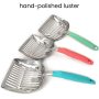Premium Multicat Cat Litter Scoop | Solid Metal | Litter Box Tray Pan Sifter