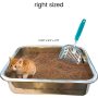 Premium Multicat Cat Litter Scoop | Solid Metal | Litter Box Tray Pan Sifter