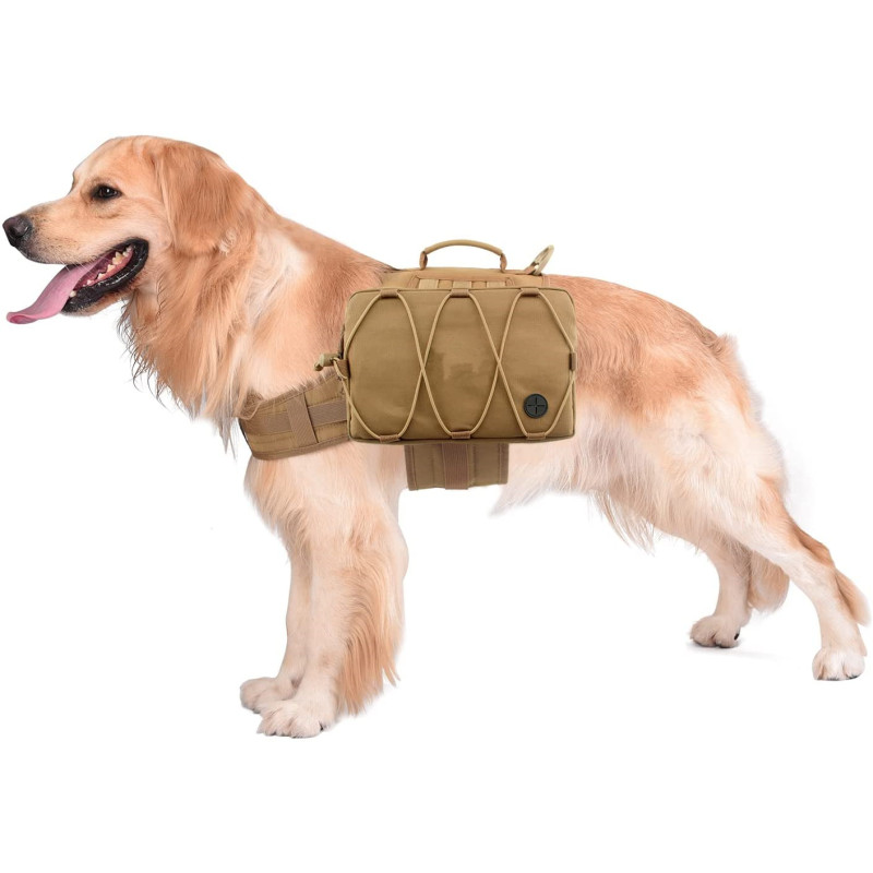 Saddle Bag Dog Backpack Useful Outdoor Hiking As Camping Gear