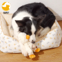 Plush Duck Dog Toy Large Pet Squeak Toys for Dog Cute Puppy Soft Sleeping Pillow Duckling Friend
