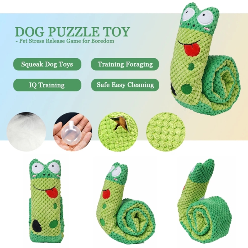 Dog Puzzle Toys Hot Pet Supplies Dog Interactive IQ Training Food Squeaky Plush Snuffle Dog Toy