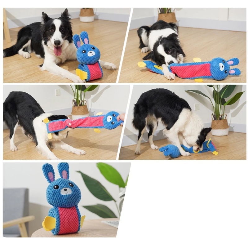 Dog Puzzle Toys Hot Pet Supplies Dog Interactive IQ Training Food Squeaky Plush Snuffle Dog Toy