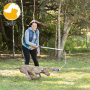 Dog flirt Pole Toy tug Tease Wand  Non-Bungee Cord Dog Toy for Fun Obedience Training Toy