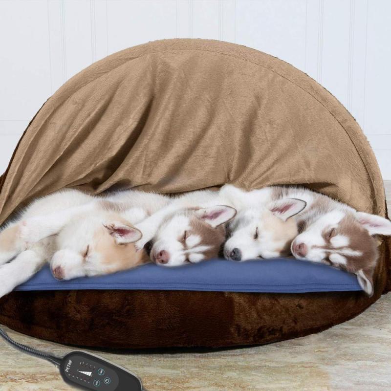 Upgraded Pet Heating Pad for Dogs Cats with Timer Waterproof Electric Heater