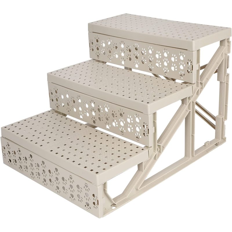 Doggy Steps - Non-Slip 3 Steps Pet Stairs,Holds Up to 70 lbs