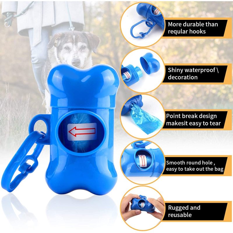 Bone Shaped Poop Bag Dispenser Pet Waste Disposal Bag Dispenser