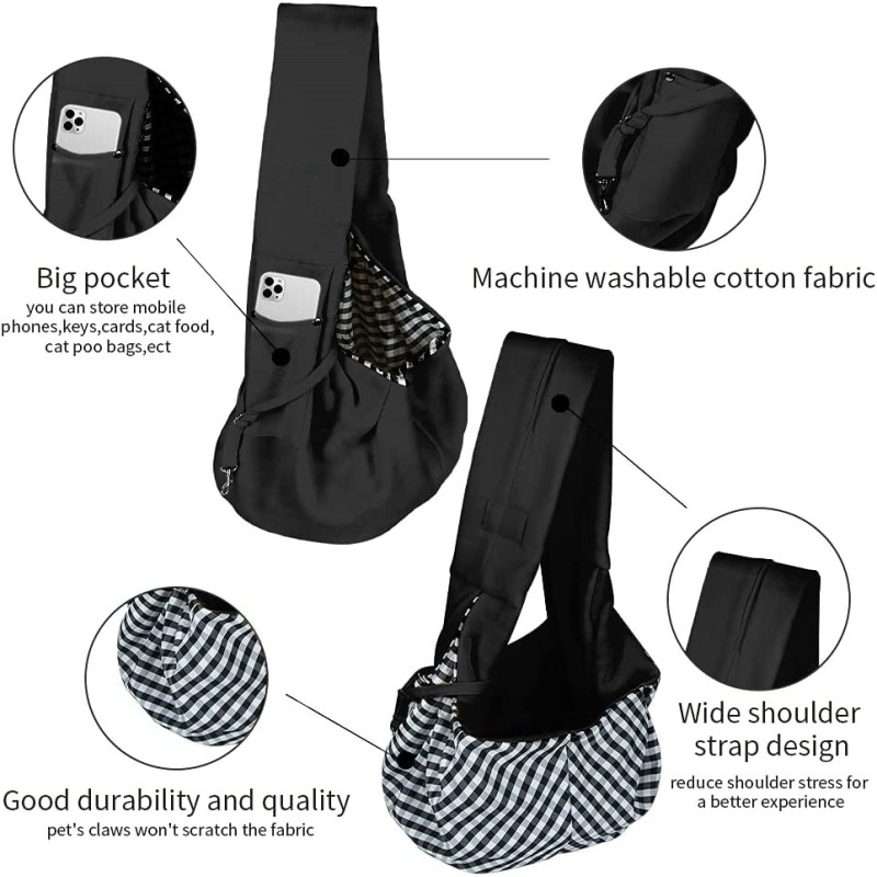 Dogs and Cats Outdoor Pet Sling Hands-Free Doggie Pouch
