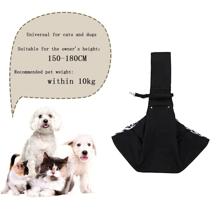 Dogs and Cats Outdoor Pet Sling Hands-Free Doggie Pouch