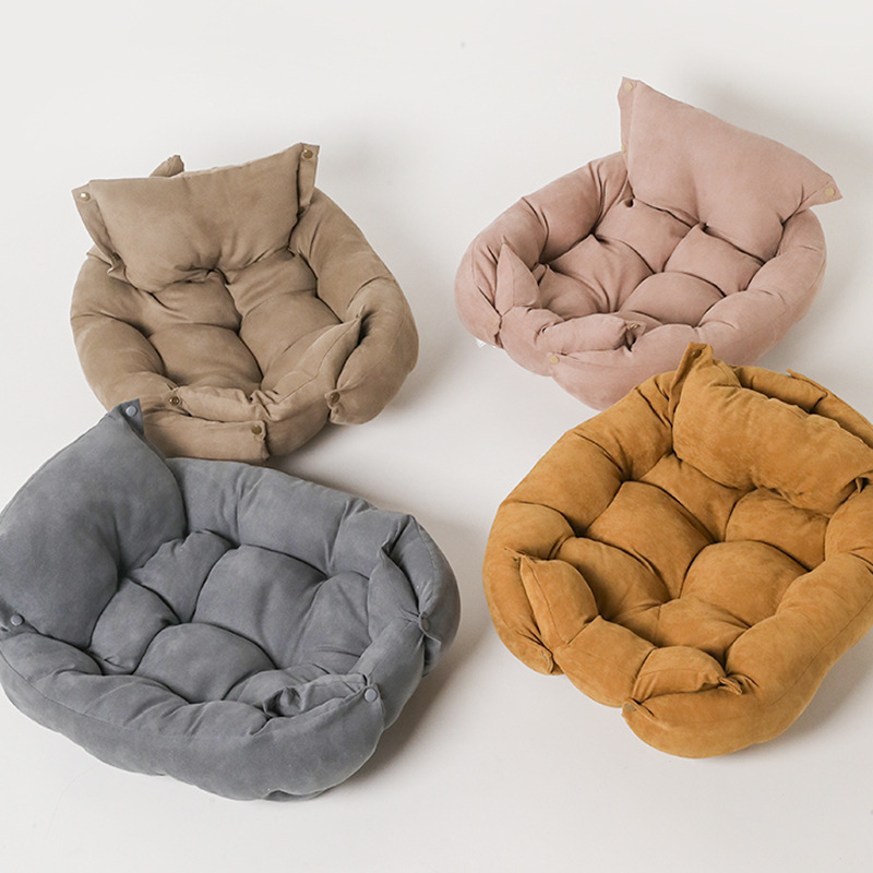 Manufacturer Multifunctional Foldable Square Cushion Pet Sofa Bed Dog Cushion Can Transform Multi-Purpose Dog Bed