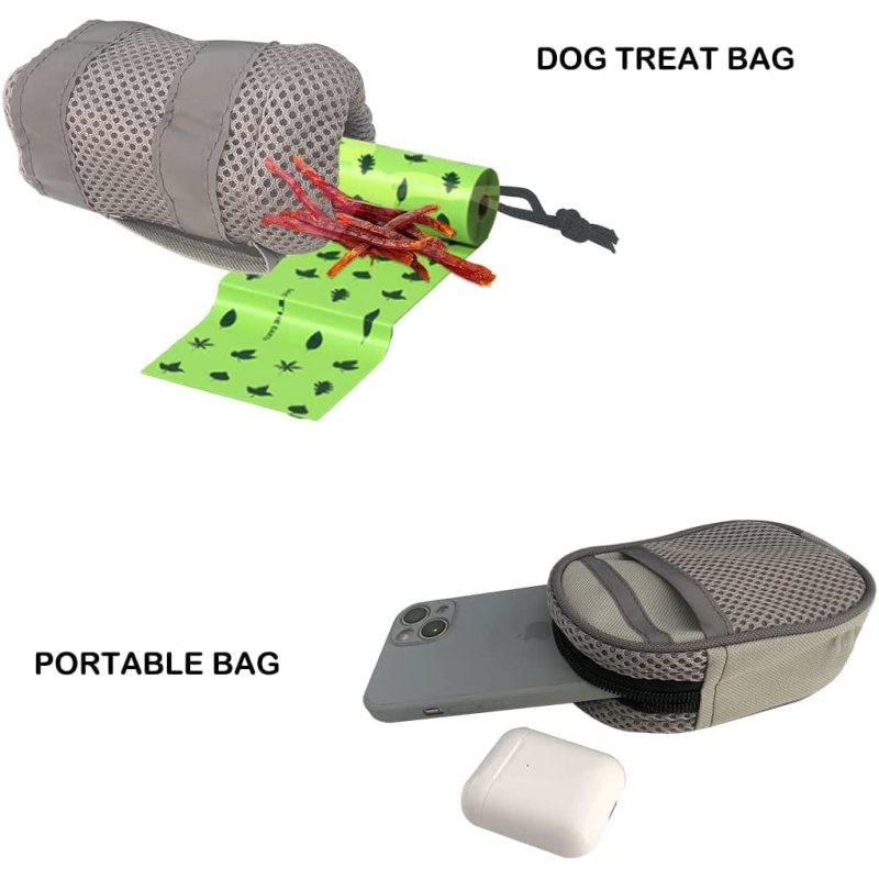 Dual Handle Bungee Waist Zipper Pouch Dog Leash for Up to 150 lbs Large Dogs' Training