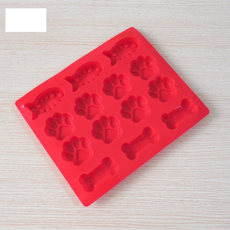 Kitchen Cake Mold Baking Tool Dog Bone and Paws Shape Silicone Cookies Biscuits Dessert Silicone baking mold