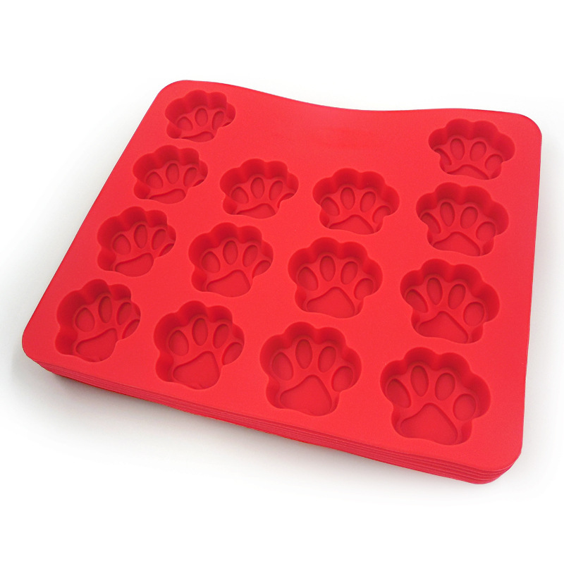 Kitchen Cake Mold Baking Tool Dog Bone and Paws Shape Silicone Cookies Biscuits Dessert Silicone baking mold