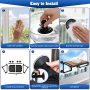 Screw Suction Cups and Free Blanket Cat Hammock Window Seat for Large cat
