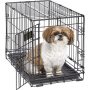 Pets Newly Enhanced Single & Double Door iCrate Dog Crate, Includes Leak-Proof Pan, Floor Protecting Feet, Divider Panel & New P