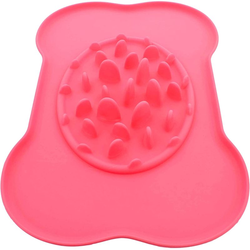 Interactive Ridge Dog Bowl Feeder Mat Prevents Choking and Relieves Boredom
