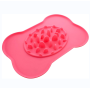 Interactive Ridge Dog Bowl Feeder Mat Prevents Choking and Relieves Boredom