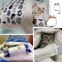 Self Warming Cat Dog Cushion Bed Pad Sack With Pillow Calming Cave Sleeping Bag Nest Hooded Pet Bed Burrow Hut Pet Bed Mat
