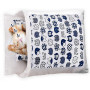 Self Warming Cat Dog Cushion Bed Pad Sack With Pillow Calming Cave Sleeping Bag Nest Hooded Pet Bed Burrow Hut Pet Bed Mat