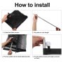 Folding mesh gate Safe Guard Isolated Magic Gate Portable Safety Gate Install Anywhere