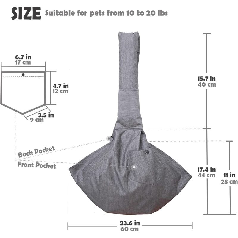 Breathable Mesh Padded Sling Carrier Comfortable Daily Walk