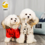 Cappotto trench antivento per animali domestici, giacca western alla moda con cintura, abbigliamento per cani