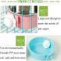 Hanging Pet Cage Removable Stainless Steel Bowl Water Feeder for Cat
