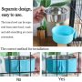 Hanging Pet Cage Removable Stainless Steel Bowl Water Feeder for Cat