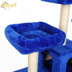 Wholesale Large Custom Luxury Cat Climbing Tree House Wood Floor To Ceiling Cat Tree House