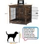 Pet End Side Table Indoor Kennel Wooden Dog Crate with Removable Tray for Small Medium