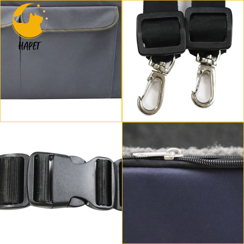 Pet Car Booster Seat Foldable Dog Booster Car Seat for Travel with Washable Cushion