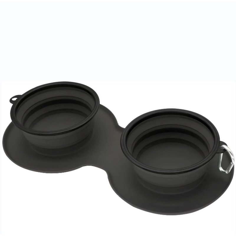 Portable Travel Collapsible Dog Bowls Pet Food Feeding Cat Fold able Expandable Cup for Traveling