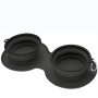 Portable Travel Collapsible Dog Bowls Pet Food Feeding Cat Fold able Expandable Cup for Traveling