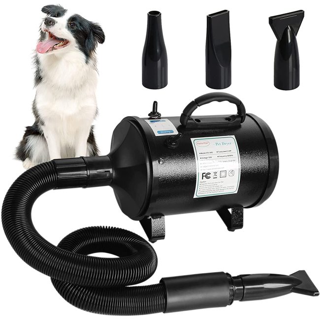 Dog Hair Dryer Dog Blower Grooming Dryer Adjustable Temperature Pet Dryer