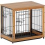 Dog Crate Furniture End Table with Slide Tray Kennel Indoor for Small Dogs