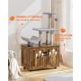 Scratching Post and Condo Cat Litter Box Furniture Cat Washroom Furniture with Cat Tree Tower