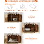 Scratching Post and Condo Cat Litter Box Furniture Cat Washroom Furniture with Cat Tree Tower