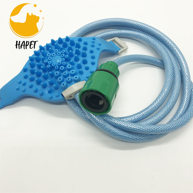 Dog bath pet shower head shower pet bath brush cat and dog supplies silicone massager