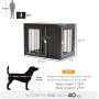 Large Dog House Furniture Wire Pet Cage End Table with Double Doors