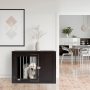Large Dog House Furniture Wire Pet Cage End Table with Double Doors
