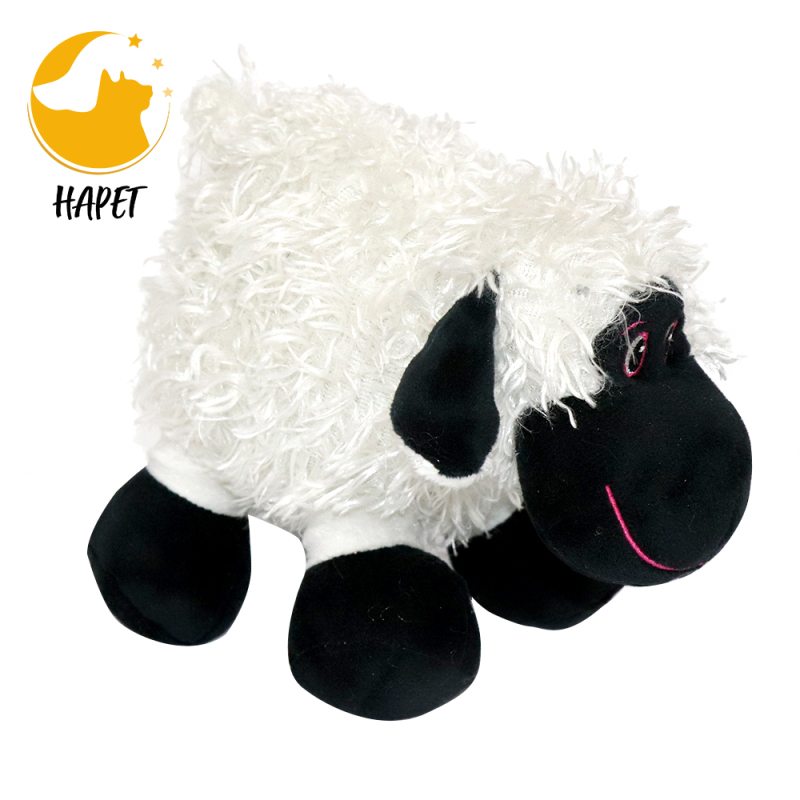 Black Sheep Plush Toy Suitable for Small to Medium Sized Dogs Polyester Pet Toys
