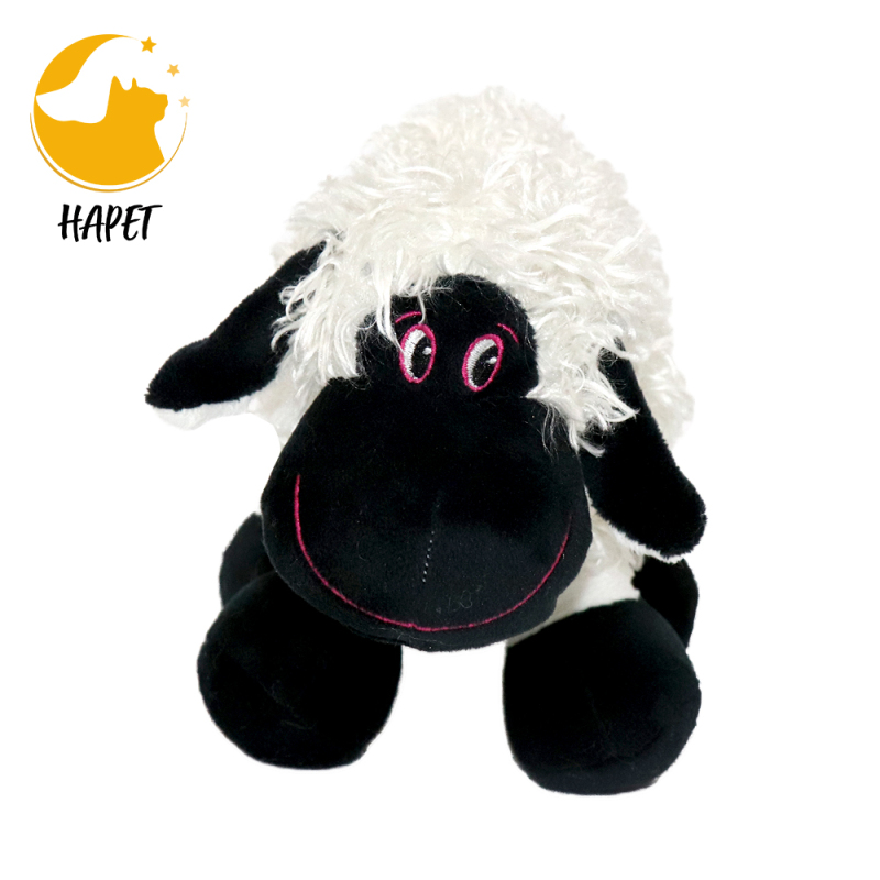 Black Sheep Plush Toy Suitable for Small to Medium Sized Dogs Polyester Pet Toys