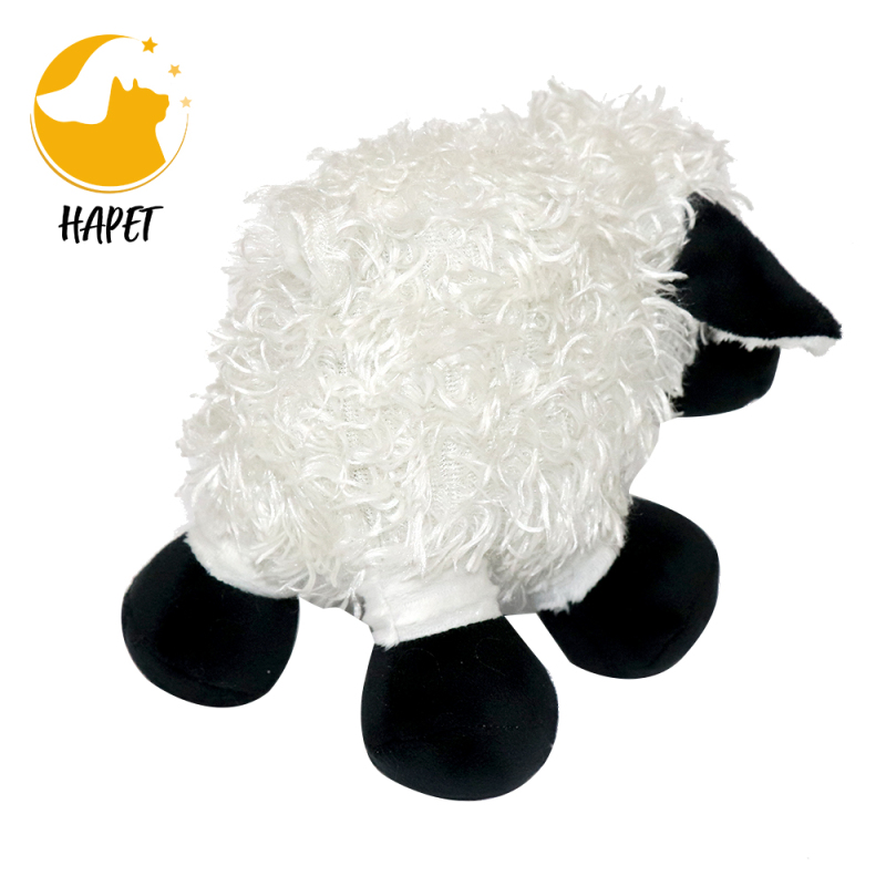Black Sheep Plush Toy Suitable for Small to Medium Sized Dogs Polyester Pet Toys