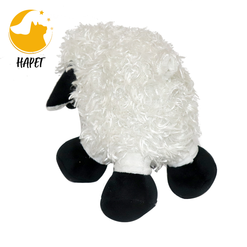 Black Sheep Plush Toy Suitable for Small to Medium Sized Dogs Polyester Pet Toys