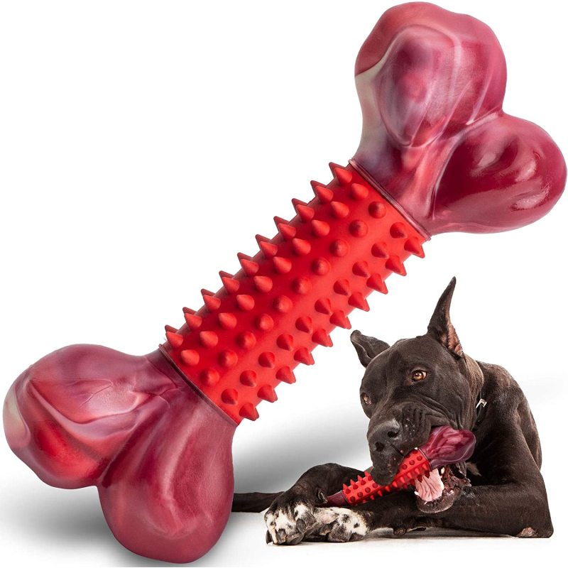 Pet Dog Toys for Aggressive Chewers Large Breed, Apasiri  Chew Durable  Bones Made with Nylon and Rubber