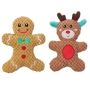 Xmas Pet Dog Plush Noise Chewing Toy Pet Christmas Squeaky Toys Cartoon Dog Plush Squeak Toy