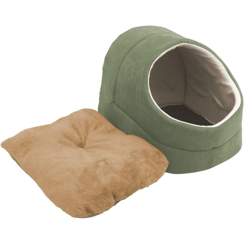 New Design Comfy Cat Bed with Detachable Cushion Cave Covered Cat Dog Bed Cat Bed Warm Pet Basket