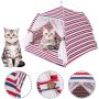 Houses Nest Summer Outdoor Portable Cat Tent with Removable Cushion Pad for Cat