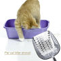 Aluminum Alloy Pet Cat Litter Scoop Sifter Shovel Hollow Dog Puppy Waste Holder