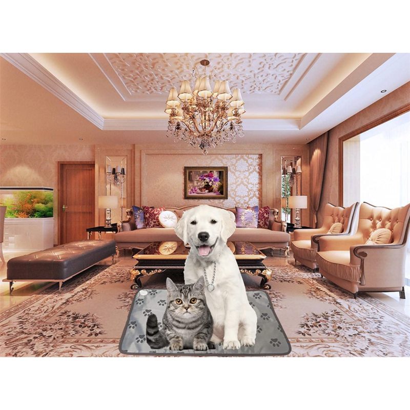 Dog Heating Pad for Large Bed Indoor,Waterproof Heated  Mat,Pet Cat Puppy Heating