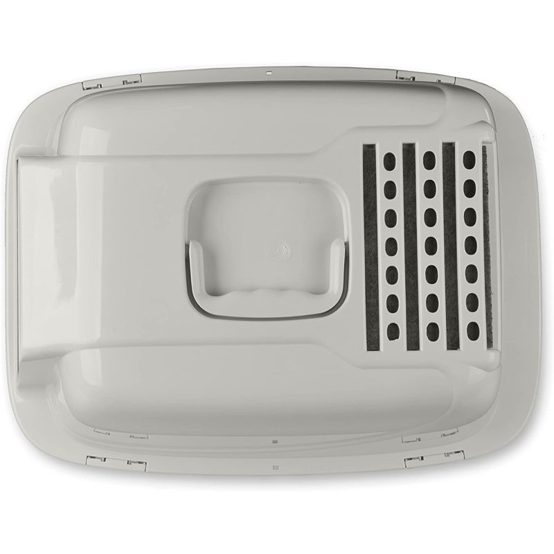 Large Enclosed Cat Pan with Odor Door Cat Litter Box